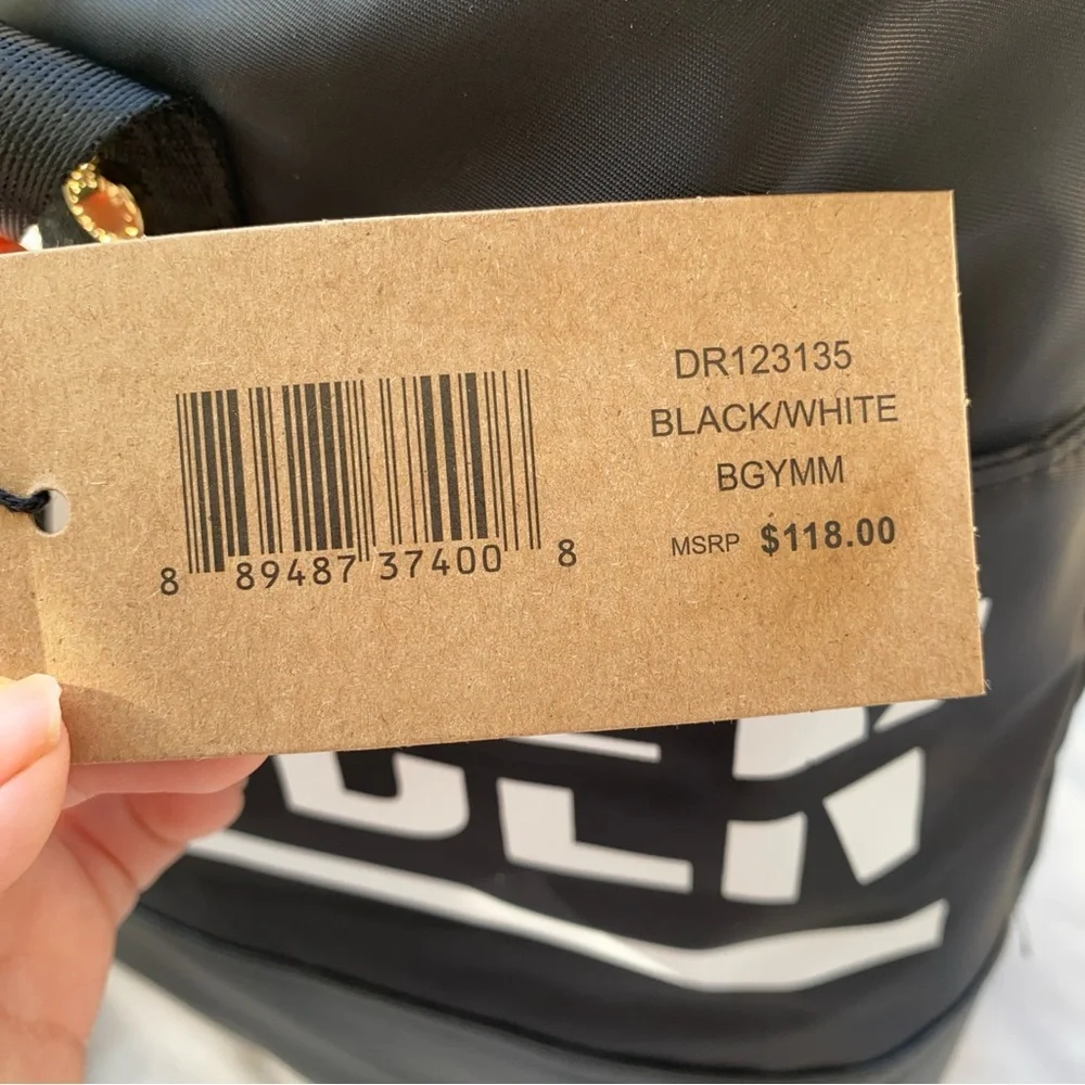 NWT STEVE MADDEN WOMAN BAG LARGE/BIG BLACK WHITE COLOR - Picture 7 of 8